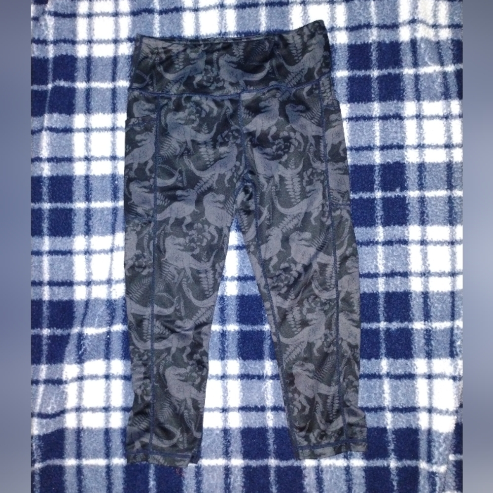 CVG Dinosaur Leggings Capri Medium